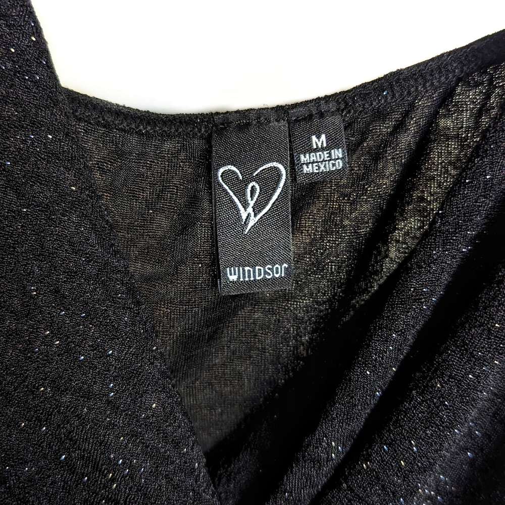 Windsor Elevated Glamour Glitter Knit Midi Dress - Picture 5 of 7